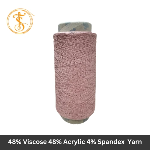 48% Viscose 48% Acrylic 4% Spandex Blended Yarn